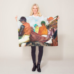 Couverture Polaire Jockey et cheval, Edgar Degas
