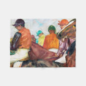 Couverture Polaire Jockey et cheval, Edgar Degas (Devant (Horizontal))