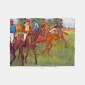 Couverture Polaire Jockeys et chevaux de course, Edgar Degas (Devant (Horizontal))