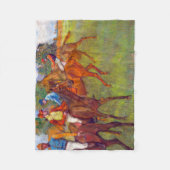 Couverture Polaire Jockeys et chevaux de course, Edgar Degas (Devant)