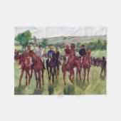 Couverture Polaire Jockeys et chevaux de course, Edgar Degas (Devant (Horizontal))