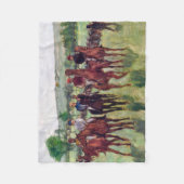 Couverture Polaire Jockeys et chevaux de course, Edgar Degas (Devant)
