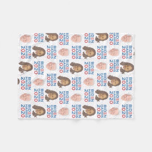 Couverture Polaire Joe Biden et Kamala Harris Fleece Blanket (Devant (Horizontal))