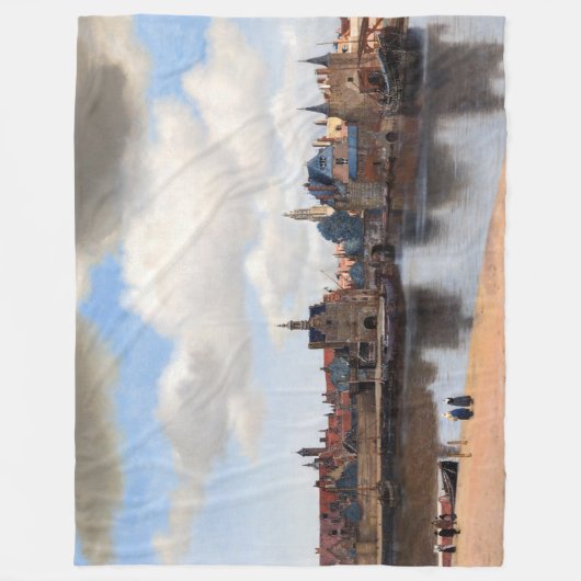Couverture Polaire Johannes Vermeer - Vue de Delft (Devant)