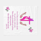 Couverture Polaire John 3:16 (Devant (Horizontal))