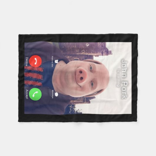 Couverture Polaire John Rk Is Calling Funny Answer Call Phone  (Devant (Horizontal))