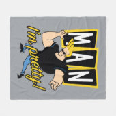 Couverture Polaire Johnny Bravo (Devant (Horizontal))