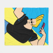 Couverture Polaire Johnny Bravo Coiffure (Devant (Horizontal))