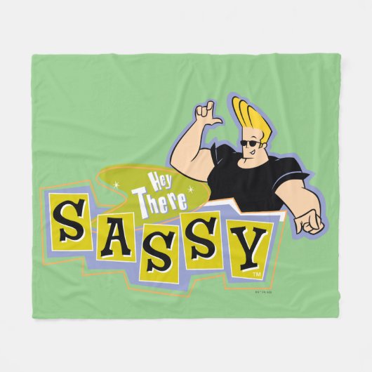 Couverture Polaire Johnny Bravo - Hey There Sassy (Devant (Horizontal))