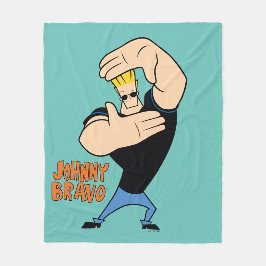 Couverture Polaire Johnny Bravo Picture Frame Pose (Devant)