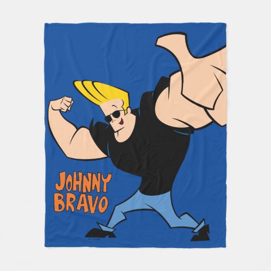 Couverture Polaire Johnny Bravo Pose Iconique (Devant)