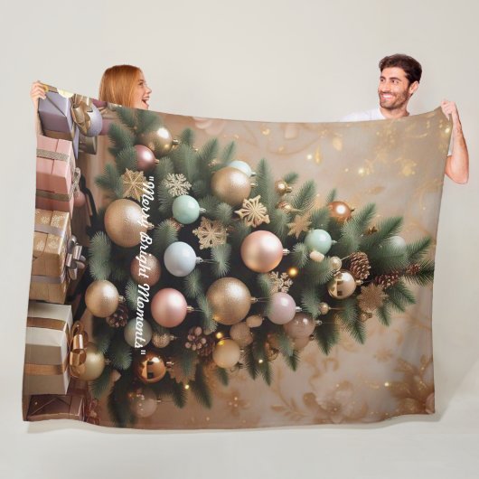 Couverture Polaire "Joie de Winter Wonderland" (En situation)