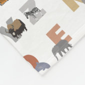 Couverture Polaire Joli Alphabet ABC Animaux (Coin)