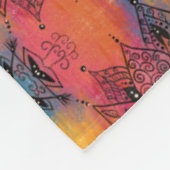 Couverture Polaire Joli Art Floral (Coin)