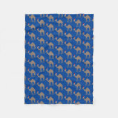 Couverture Polaire Joli Camel de Noël Motif (Devant)