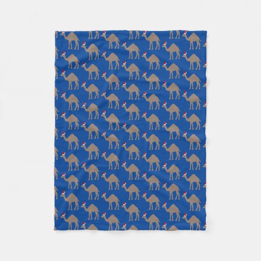 Couverture Polaire Joli Camel de Noël Motif (Devant)