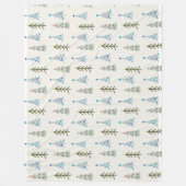 Couverture Polaire Joli caniche de Noël (Devant)