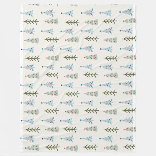 Couverture Polaire Joli caniche de Noël (Devant)