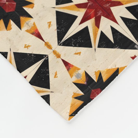 Couverture Polaire Joli carrelé motif sud-ouest (Coin)