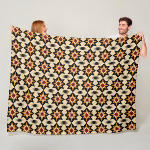 Couverture Polaire Joli carrelé motif sud-ouest