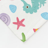 Couverture Polaire Joli Cartoon Ocean Sea Seashell, Starfish été (Coin)