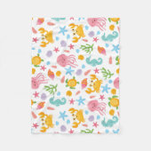 Couverture Polaire Joli Cartoon Ocean Sea Seashell, Starfish été (Devant)