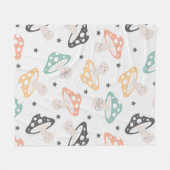 Couverture Polaire Joli Champignon Kawaii (Devant (Horizontal))