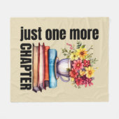 Couverture Polaire Joli chapitre livre mot art (Devant (Horizontal))