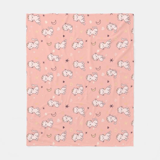 Couverture Polaire Joli Chat Princesse (Devant)