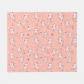 Couverture Polaire Joli Chat Princesse (Devant (Horizontal))