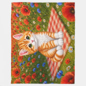 Couverture Polaire Joli Chaton (Devant)