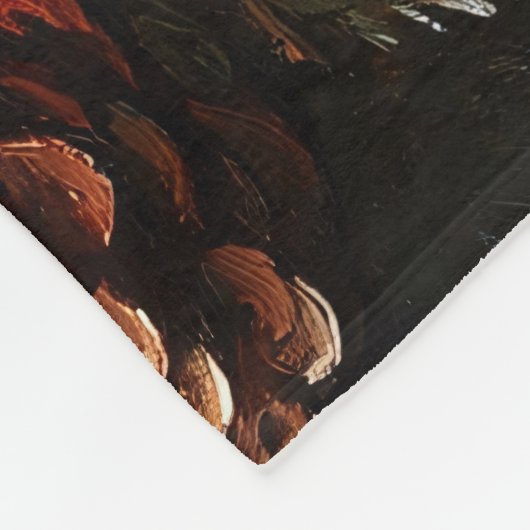 Couverture Polaire Joli Cochon de Noël Peinture rustique (Coin)