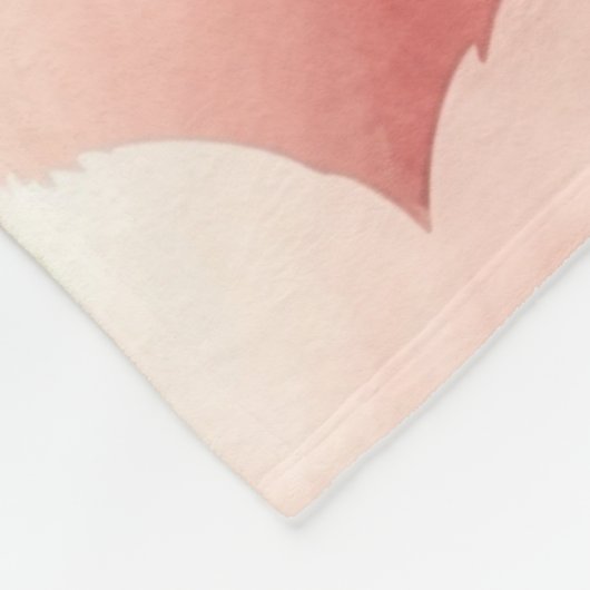 Couverture Polaire Joli Coeur rose (Coin)