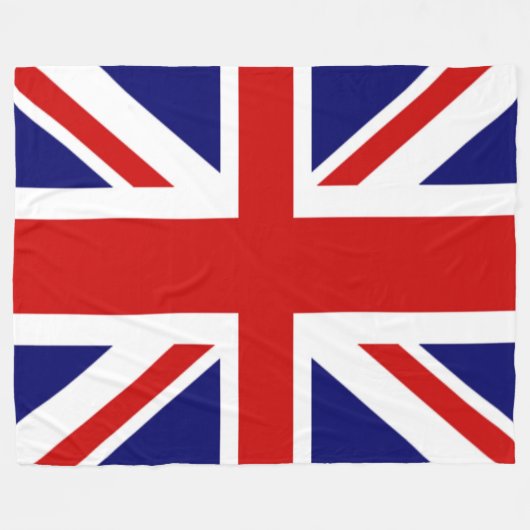 Couverture Polaire Joli drapeau du Royaume-Uni valet union (Devant (Horizontal))