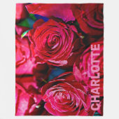 Couverture Polaire Joli Ensemble De Roses Rouges (Devant)