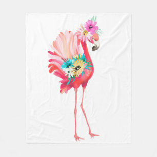 Couverture Polaire Joli et beau flamand rose mexicaine avec
