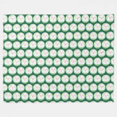 Couverture Polaire Joli Fantôme de Latte au Matcha (Devant (Horizontal))
