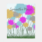 Couverture Polaire Joli Fleur sauvage (Devant)