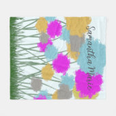 Couverture Polaire Joli Fleur sauvage (Devant (Horizontal))