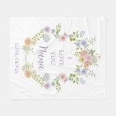 Couverture Polaire Joli Fleur sauvage de printemps | Vous aimez Nana (Devant (Horizontal))