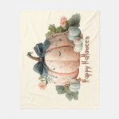 Couverture Polaire Joli Halloween du Citrouille du mignon Pastel (Devant)