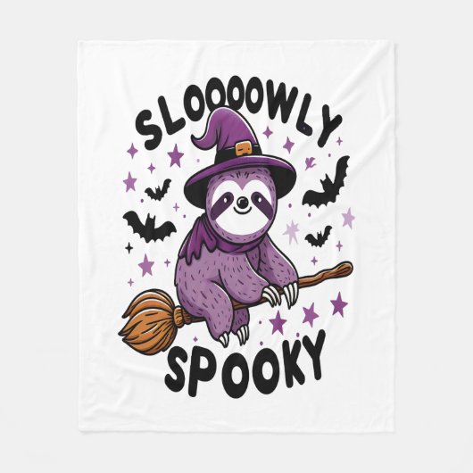 Couverture Polaire Joli Halloween Sloth Joie (2) (Devant)