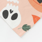 Couverture Polaire Joli Jack-O-Lanterne et Motif fantôme (Coin)