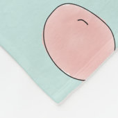 Couverture Polaire Joli lapin tenant un ballon (Coin)