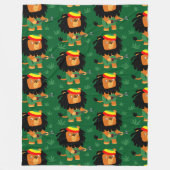 Couverture Polaire Joli Lion Cartoon De Sion (Devant)