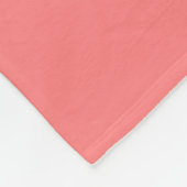 Couverture Polaire Joli monogramme rose corail (Coin)
