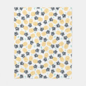 Couverture Polaire Joli Motif d'ananas d'été (Devant)