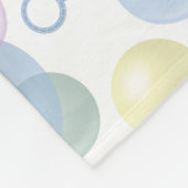 Couverture Polaire Joli Motif de bulle coloré (Coin)