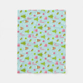 Couverture Polaire Joli Motif de Noël (Devant)