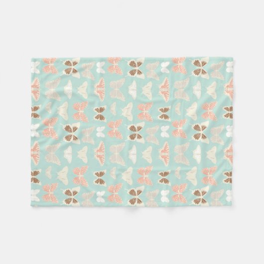 Couverture Polaire Joli Motif de papillons (Devant (Horizontal))